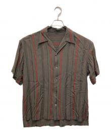 CLANE HOMME（クラネ オム）の古着「オープンカラーシャツ」｜ブラウン