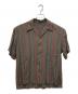 CLANE HOMME（クラネ オム）の古着「オープンカラーシャツ」｜ブラウン