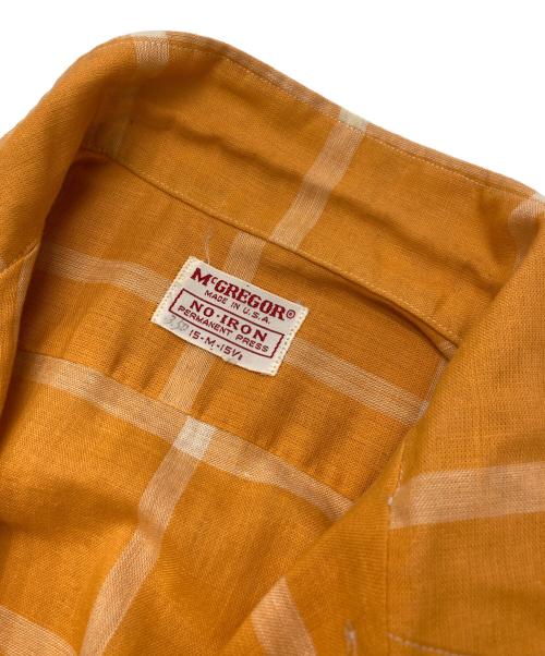 McGREGOR（マクレガー）McGREGOR (マクレガー) オープンカラーシャツ オレンジ サイズ:Mの古着・服飾アイテム