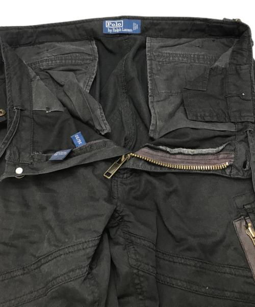 POLO RALPH LAUREN（ポロ・ラルフローレン）POLO RALPH LAUREN (ポロ・ラルフローレン) コットンパラシュートパンツ ブラック サイズ:W36の古着・服飾アイテム