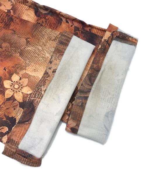 TORNADO MART（トルネードマート）TORNADO MART (トルネードマート) 総柄フレアパンツ オレンジ サイズ:Mの古着・服飾アイテム