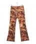 TORNADO MART（トルネードマート）の古着「総柄フレアパンツ」｜オレンジ