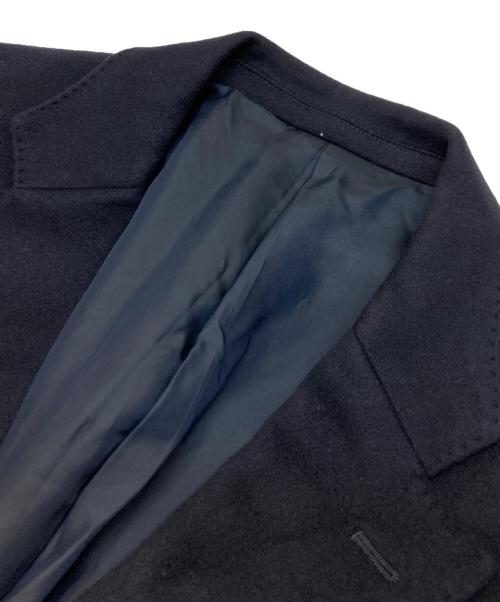 BARNEYS NEWYORK（バーニーズ・ニューヨーク）BARNEYS NEWYORK (バーニーズ・ニューヨーク) カシミヤコート ブラック サイズ:52の古着・服飾アイテム