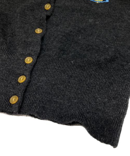 Vivienne Westwood（ヴィヴィアンウエストウッド）Vivienne Westwood (ヴィヴィアンウエストウッド) ウールニットカーディガン グレー サイズ:40の古着・服飾アイテム