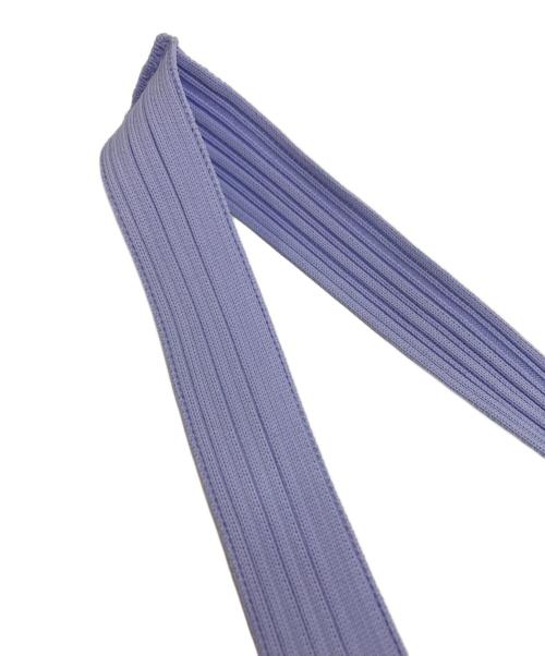 PLEATS PLEASE（プリーツプリーズ）PLEATS PLEASE (プリーツプリーズ) CREPE KNIT BAG ラベンダーの古着・服飾アイテム