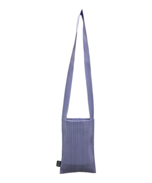 PLEATS PLEASE（プリーツプリーズ）PLEATS PLEASE (プリーツプリーズ) CREPE KNIT BAG ラベンダーの古着・服飾アイテム