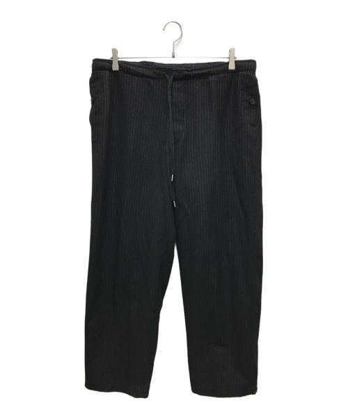 HEUGN（ユーゲン）HEUGN (ユーゲン) ピンストライプウールパンツ ブラック サイズ:2の古着・服飾アイテム