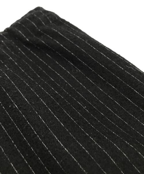 HEUGN（ユーゲン）HEUGN (ユーゲン) ピンストライプウールパンツ ブラック サイズ:2の古着・服飾アイテム