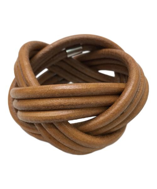 TULSI（トゥルシ）TULSI (トゥルシ) NODOMORO ORO／レザーブレスレット ブラウンの古着・服飾アイテム