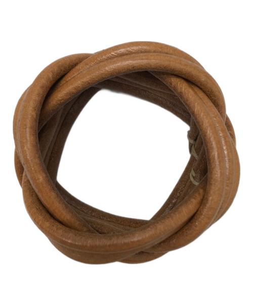 TULSI（トゥルシ）TULSI (トゥルシ) NODOMORO ORO／レザーブレスレット ブラウンの古着・服飾アイテム