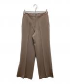 theory luxeセオリーリュクス）の古着「スリットワイドパンツ」｜ブラウン