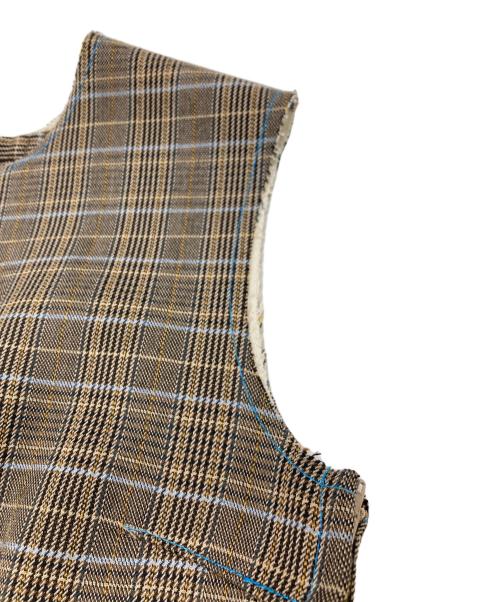 furfur（ファーファー）furfur (ファーファー) ステッチ配色ワンピース ブラウン サイズ:FREEの古着・服飾アイテム