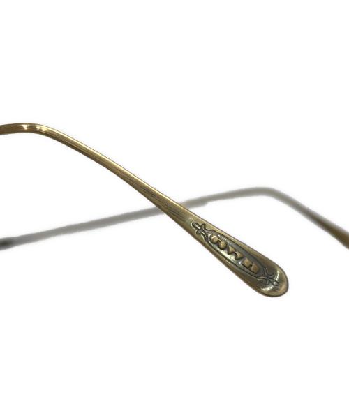 OLIVER PEOPLES（オリバーピープルズ）OLIVER PEOPLES (オリバーピープルズ) サングラス ブラック×ゴールド サイズ:47□21-145の古着・服飾アイテム