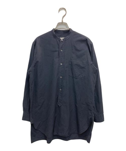 COMOLI（コモリ）COMOLI (コモリ) バンドカラーシャツ ネイビー サイズ:1の古着・服飾アイテム