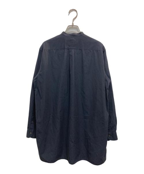 COMOLI（コモリ）COMOLI (コモリ) バンドカラーシャツ ネイビー サイズ:1の古着・服飾アイテム