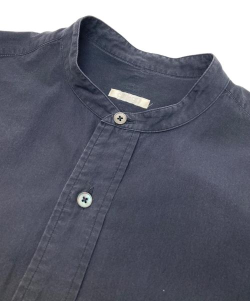 COMOLI（コモリ）COMOLI (コモリ) バンドカラーシャツ ネイビー サイズ:1の古着・服飾アイテム