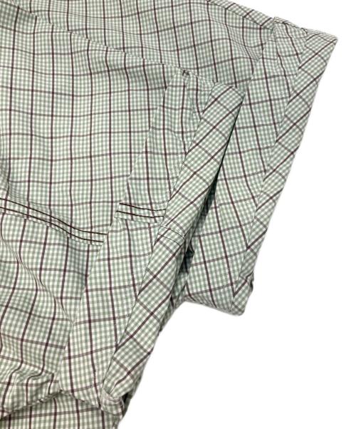 RAJABROOKE（ラジャブルック）rajabrooke (ラジャブルック) バンドカラーシャツ グリーン サイズ:Mの古着・服飾アイテム