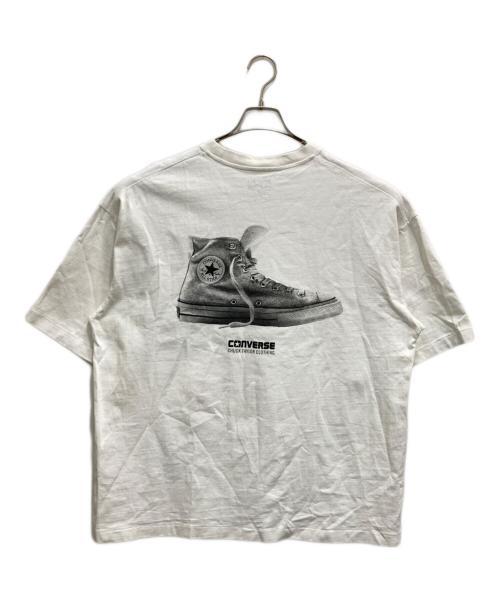 CONVERSE ADDICT（コンバース アディクト）CONVERSE ADDICT (コンバース アディクト) PRINTED T-SHIRT ホワイト サイズ:3の古着・服飾アイテム