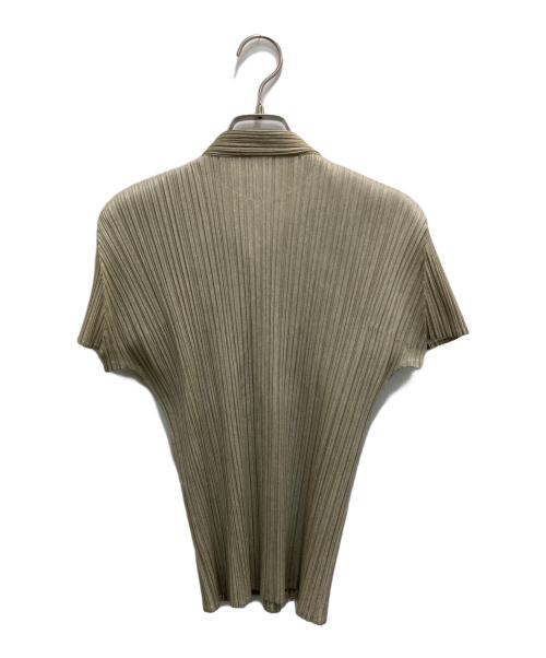 PLEATS PLEASE（プリーツプリーズ）PLEATS PLEASE (プリーツプリーズ) プリーツカットソー グリーン サイズ:3の古着・服飾アイテム