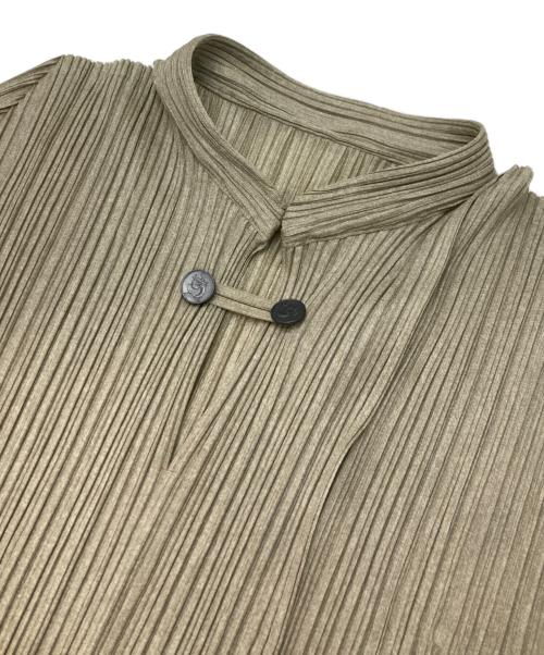 PLEATS PLEASE（プリーツプリーズ）PLEATS PLEASE (プリーツプリーズ) プリーツカットソー グリーン サイズ:3の古着・服飾アイテム