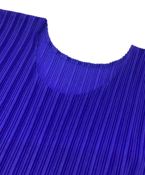 PLEATS PLEASE（プリーツプリーズ）PLEATS PLEASE (プリーツプリーズ) プリーツカットソー ブルー サイズ:3の古着・服飾アイテム