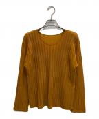 PLEATS PLEASEプリーツプリーズ）の古着「プリーツカットソー」｜ブラウン