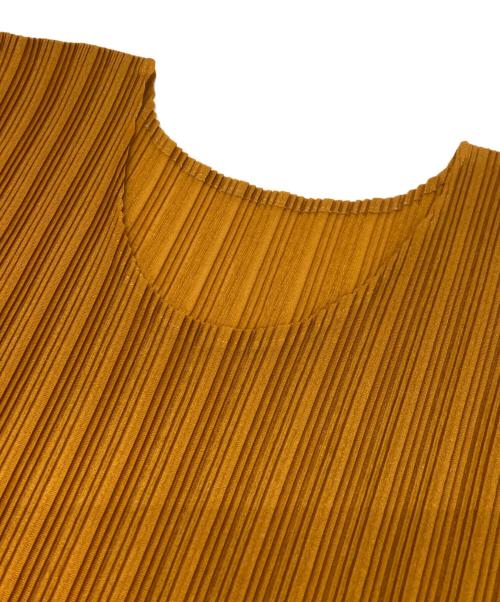 PLEATS PLEASE（プリーツプリーズ）PLEATS PLEASE (プリーツプリーズ) プリーツカットソー ブラウン サイズ:3の古着・服飾アイテム