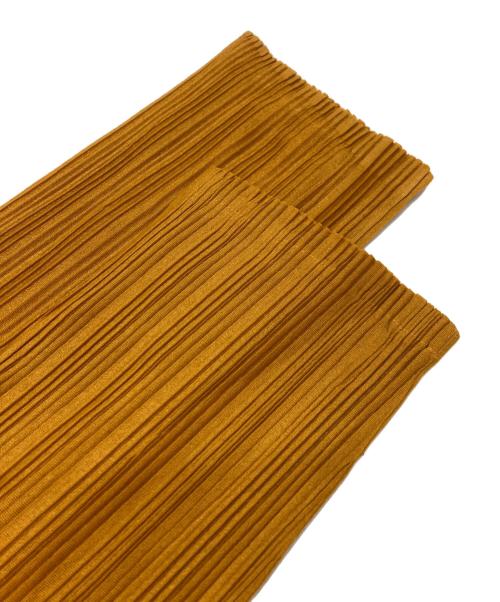 PLEATS PLEASE（プリーツプリーズ）PLEATS PLEASE (プリーツプリーズ) プリーツカットソー ブラウン サイズ:3の古着・服飾アイテム