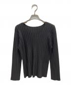 PLEATS PLEASEプリーツプリーズ）の古着「プリーツカットソー」｜ブラウン