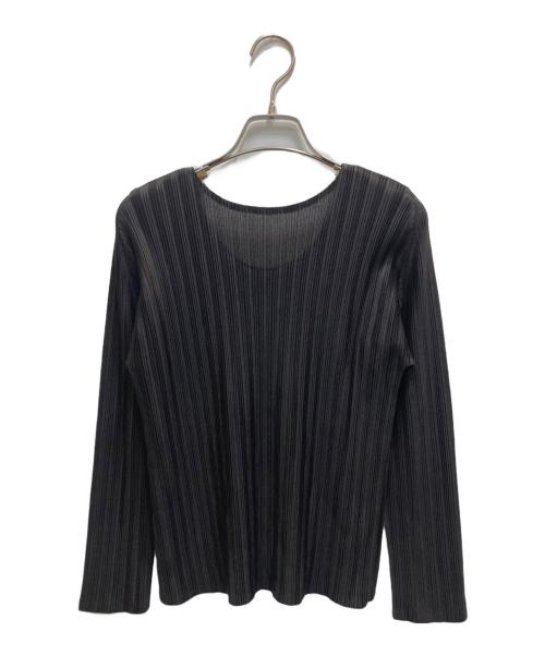 PLEATS PLEASE（プリーツプリーズ）PLEATS PLEASE (プリーツプリーズ) プリーツカットソー ブラウン サイズ:3の古着・服飾アイテム