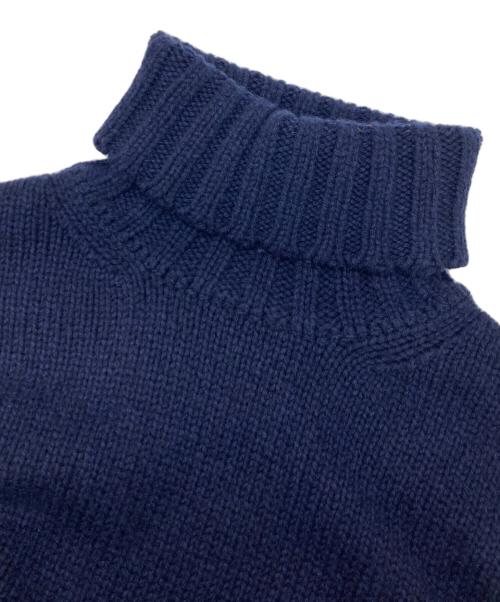 SLOANE（スローン）SLOANE (スローン) ジーロンラムズ カシミヤ ドロップショルダーニット ネイビー サイズ:1の古着・服飾アイテム