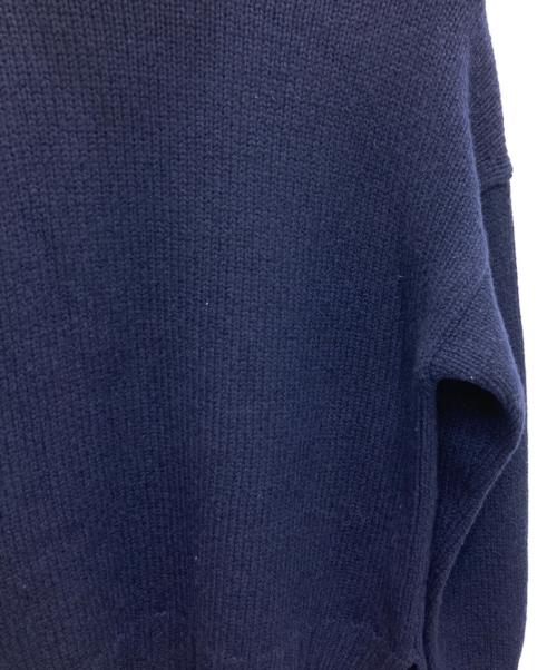 SLOANE（スローン）SLOANE (スローン) ジーロンラムズ カシミヤ ドロップショルダーニット ネイビー サイズ:1の古着・服飾アイテム
