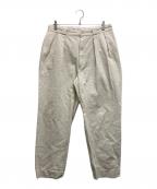 KAPTAIN SUNSHINEキャプテンサンシャイン）の古着「2Pleats Tapered Trousers」｜ベージュ