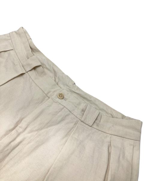 KAPTAIN SUNSHINE（キャプテンサンシャイン）KAPTAIN SUNSHINE (キャプテンサンシャイン) 2Pleats Tapered Trousers ベージュ サイズ:34の古着・服飾アイテム