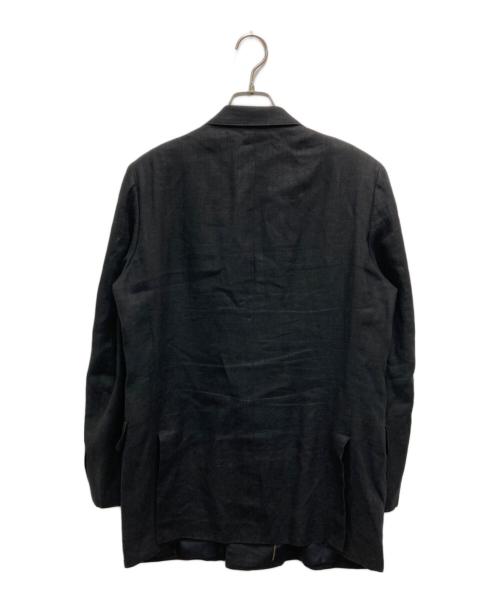 J.PRESS（ジェイプレス）J.PRESS (ジェイプレス) リネン混ダブルジャケット ブラック サイズ:170の古着・服飾アイテム