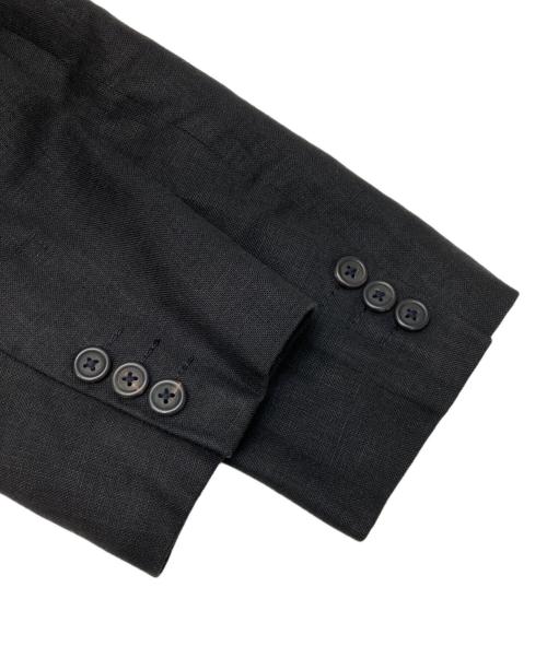 J.PRESS（ジェイプレス）J.PRESS (ジェイプレス) リネン混ダブルジャケット ブラック サイズ:170の古着・服飾アイテム