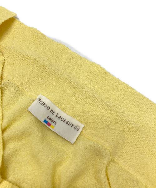 FILIPPO DE LAURENTIIS（フィリッポ・デ・ローレンティス）FILIPPO DE LAURENTIIS (フィリッポ・デ・ローレンティス) パイルポロシャツ イエロー サイズ:46の古着・服飾アイテム