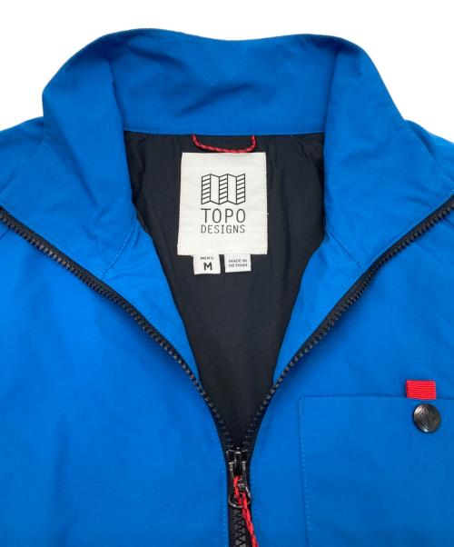 TOPO DESIGNS（トポデザイン）TOPO DESIGNS (トポデザイン) ナイロンジャケット ブルー サイズ:Mの古着・服飾アイテム