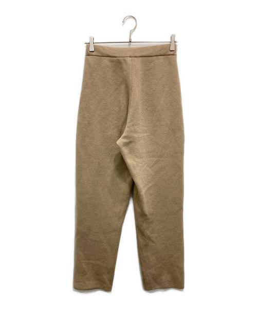 ebure（エブール）EBURE (エブール) ソフトスムースニットパンツ ベージュ サイズ:不明（実寸参照）の古着・服飾アイテム