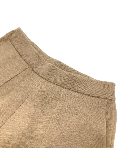 ebure（エブール）EBURE (エブール) ソフトスムースニットパンツ ベージュ サイズ:不明（実寸参照）の古着・服飾アイテム