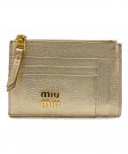 MIU MIUミュウミュウ）の古着「財布」｜ゴールド
