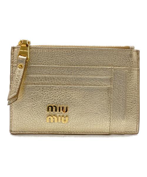 MIU MIU（ミュウミュウ）MIU MIU (ミュウミュウ) 財布 ゴールドの古着・服飾アイテム
