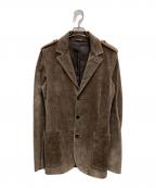 MIU MIUミュウミュウ）の古着「スウェードジャケット」｜ベージュ