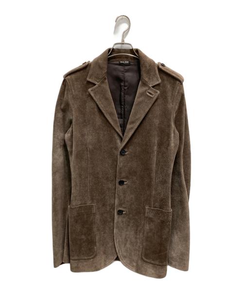 MIU MIU（ミュウミュウ）MIU MIU (ミュウミュウ) スウェードジャケット ベージュ サイズ:48の古着・服飾アイテム