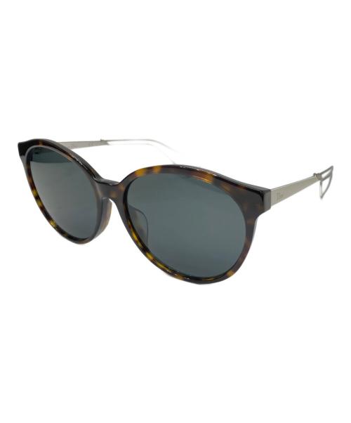 Christian Dior（クリスチャン ディオール）Christian Dior (クリスチャン ディオール) CONFIDENT1F ハバナ・ホワイト サイズ:57-16の古着・服飾アイテム