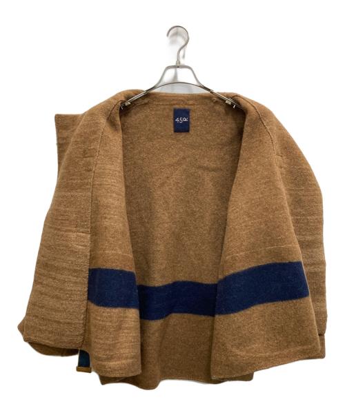 45R（フォーティファイブ・アール）45R (フォーティファイブ・アール) 縮絨のダッフルボレロ ブラウン サイズ:不明（実寸参照）の古着・服飾アイテム