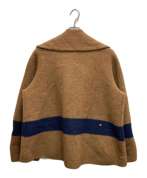 45R（フォーティファイブ・アール）45R (フォーティファイブ・アール) 縮絨のダッフルボレロ ブラウン サイズ:不明（実寸参照）の古着・服飾アイテム