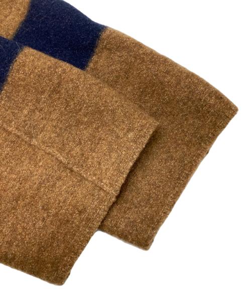 45R（フォーティファイブ・アール）45R (フォーティファイブ・アール) 縮絨のダッフルボレロ ブラウン サイズ:不明（実寸参照）の古着・服飾アイテム