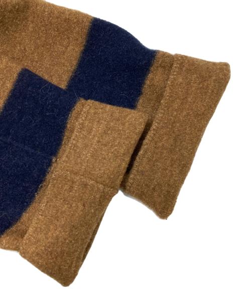 45R（フォーティファイブ・アール）45R (フォーティファイブ・アール) 縮絨のダッフルボレロ ブラウン サイズ:不明（実寸参照）の古着・服飾アイテム