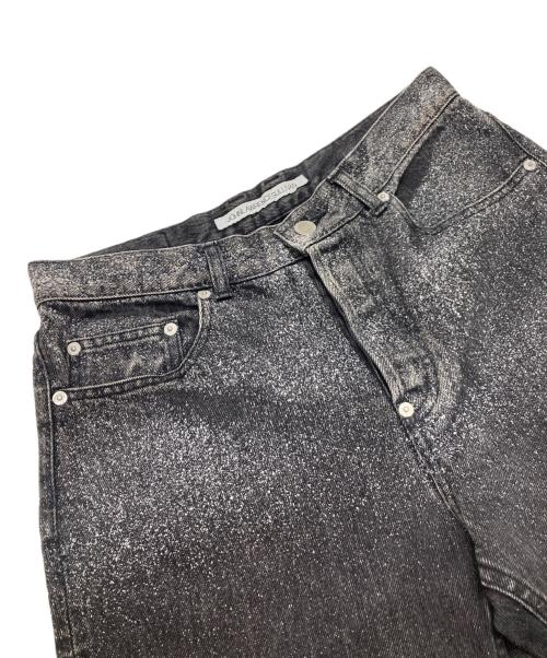 JOHN LAWRENCE SULLIVAN（ジョン ローレンス サリバン）JOHN LAWRENCE SULLIVAN (ジョン ローレンス サリバン) GRADATION FLOC PRINTED DENIM 5POCKET ブラック サイズ:46の古着・服飾アイテム